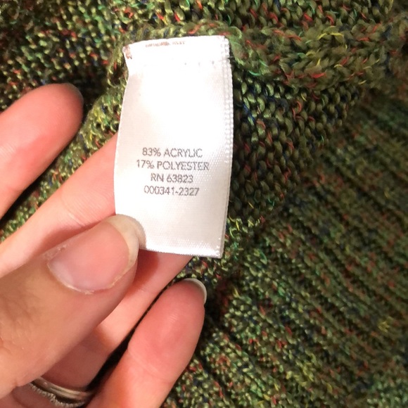 CJ Banks Green Knit Sweater Size 1X - Picture 5 of 8
